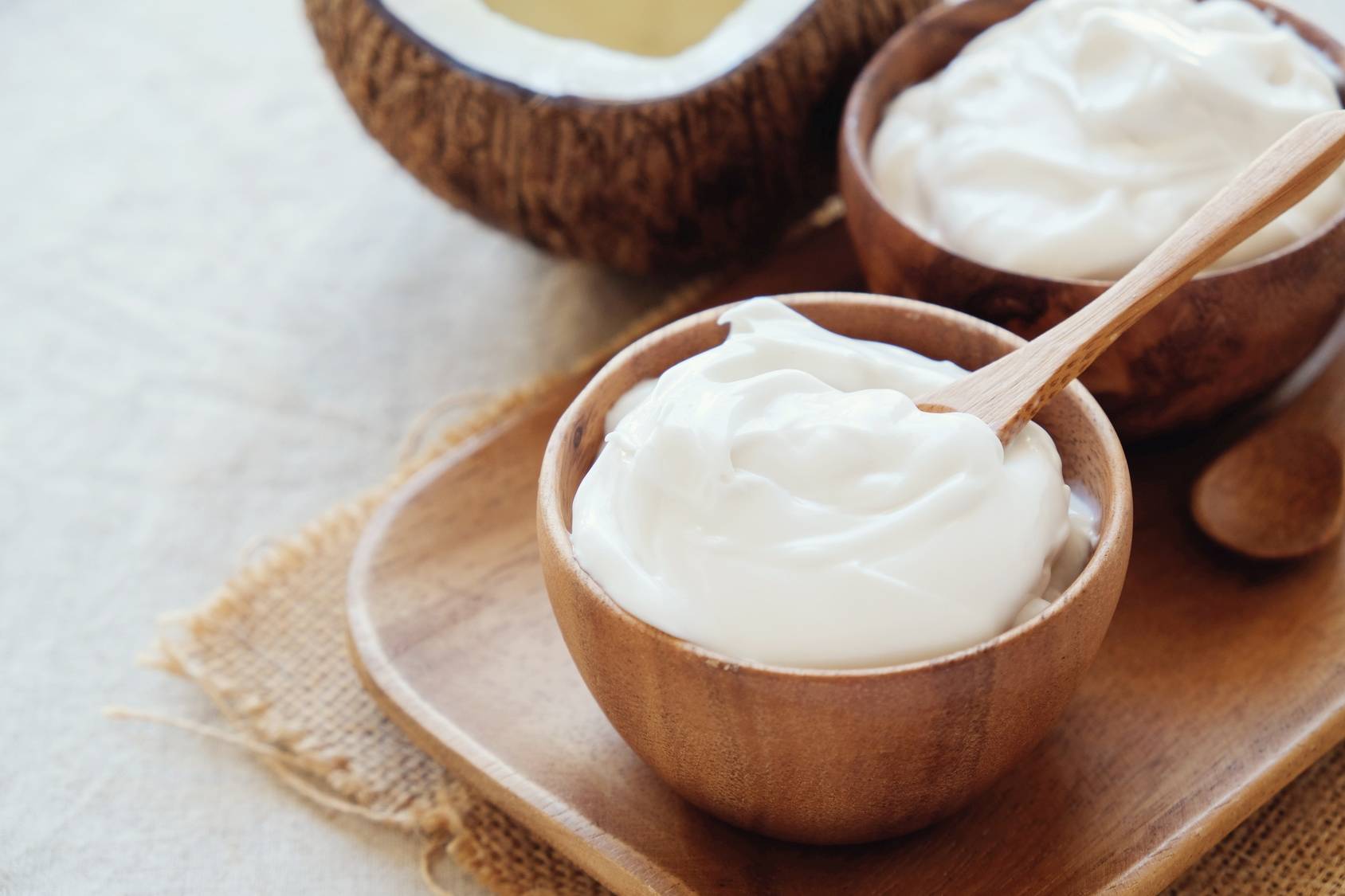 Produkty roślinne fermentowane - jogurt kokosowy