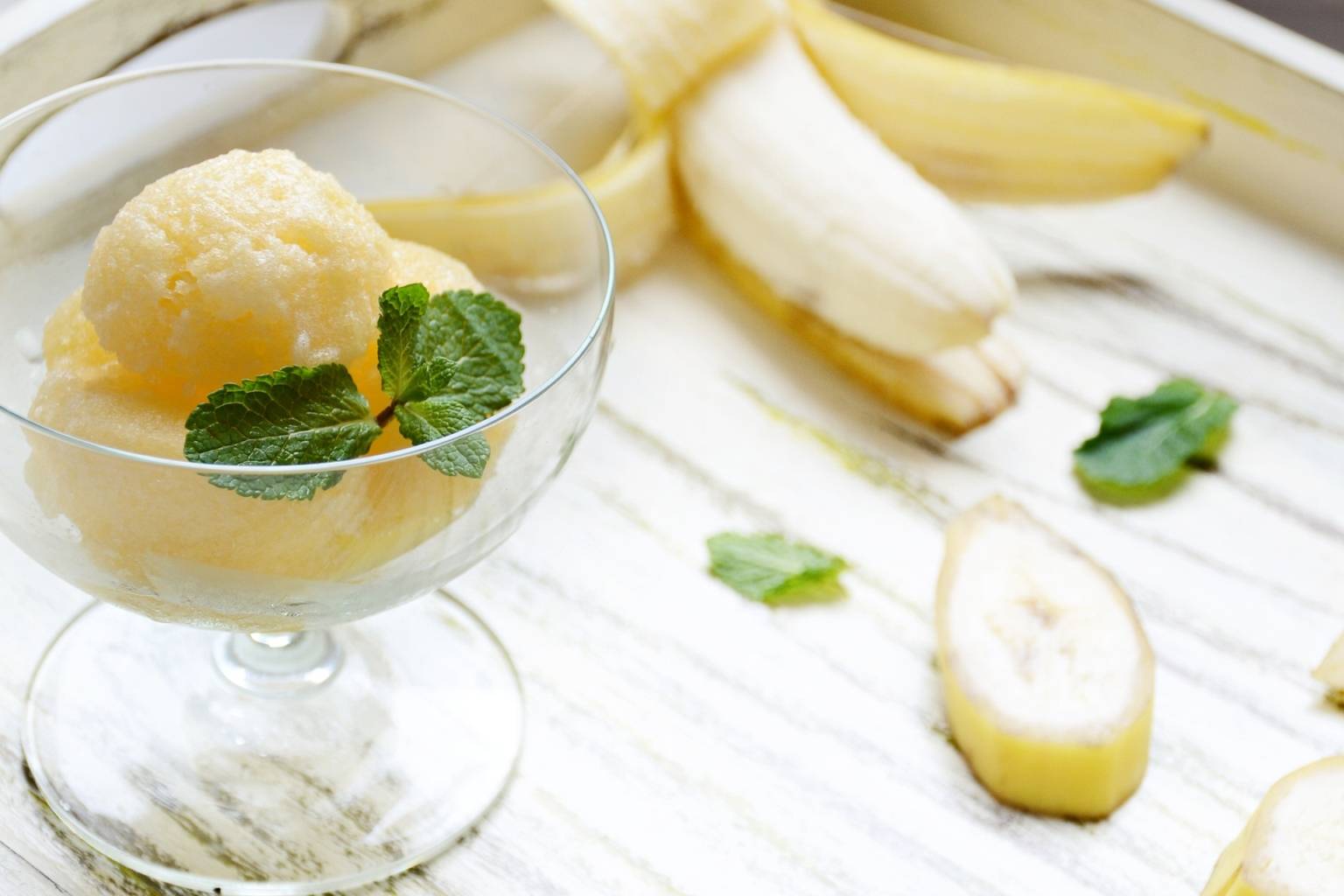 Sorbet bananowo-gruszkowy - przepisy bezglutenowe dla osób chorujących na celiakię.